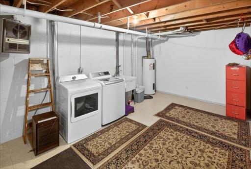 Lower level laundry.