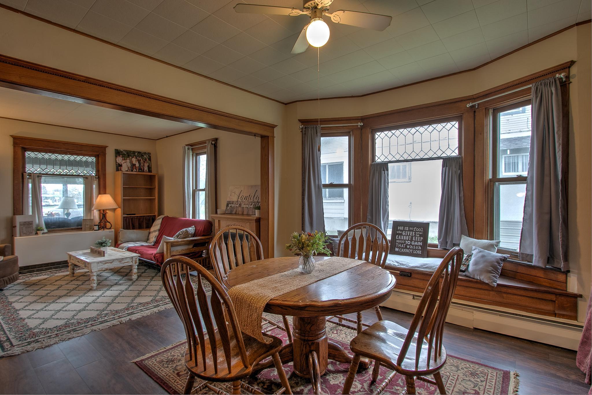 View of Dining Room & Living Room