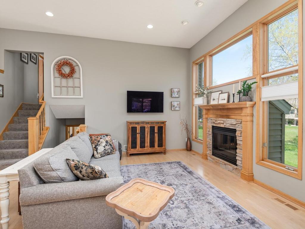Entertain guests in your stylish living room located just off the front entry.