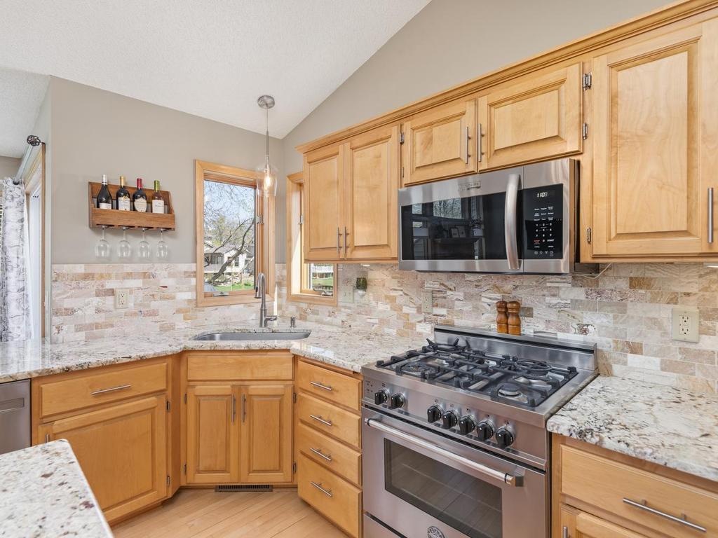 Did I mention a new backsplash? The updates are endless. Enjoy the ample storage space for all your culinary needs.