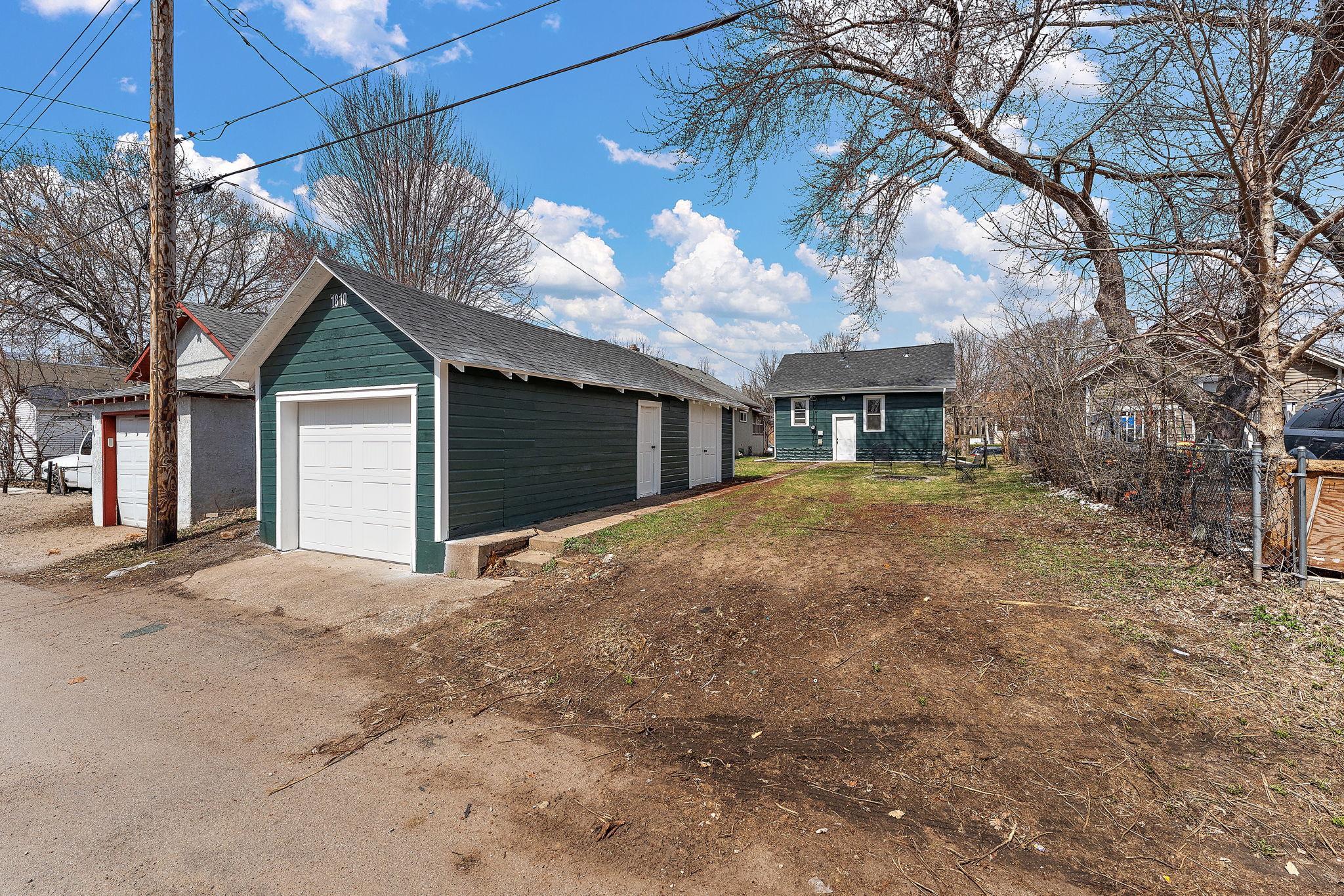 Garage with attached workshop!
