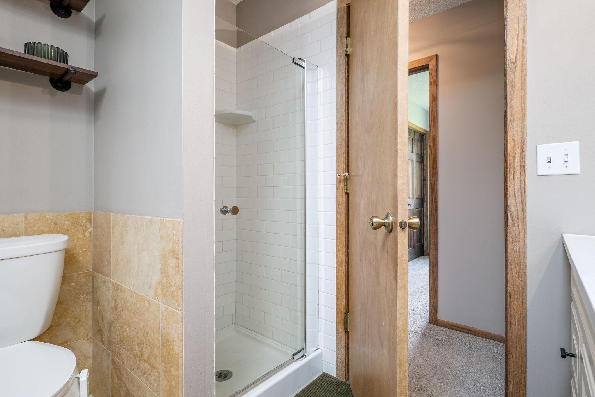 Separate Shower in the Upper Level Full Bathroom!