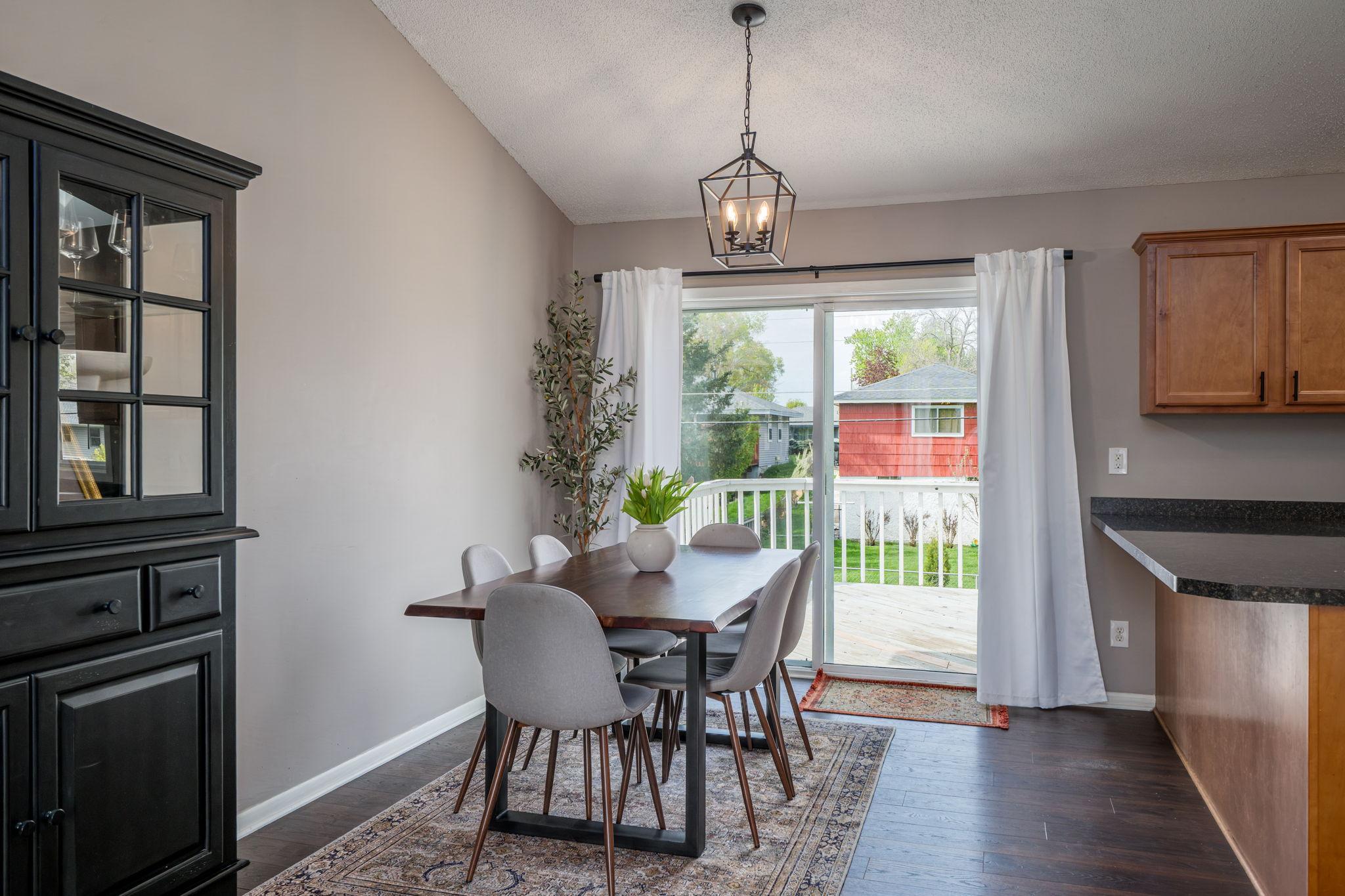 Dining Room with Patio Access to Your Back Deck!