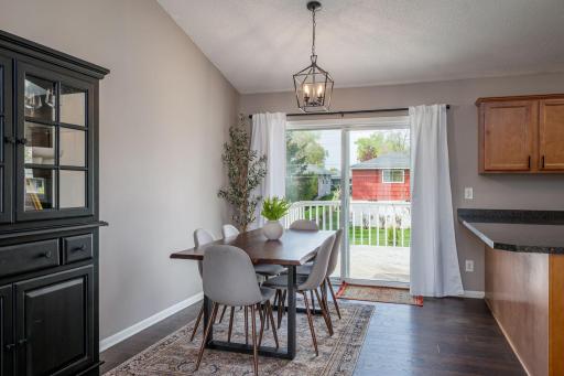 Dining Room with Patio Access to Your Back Deck!