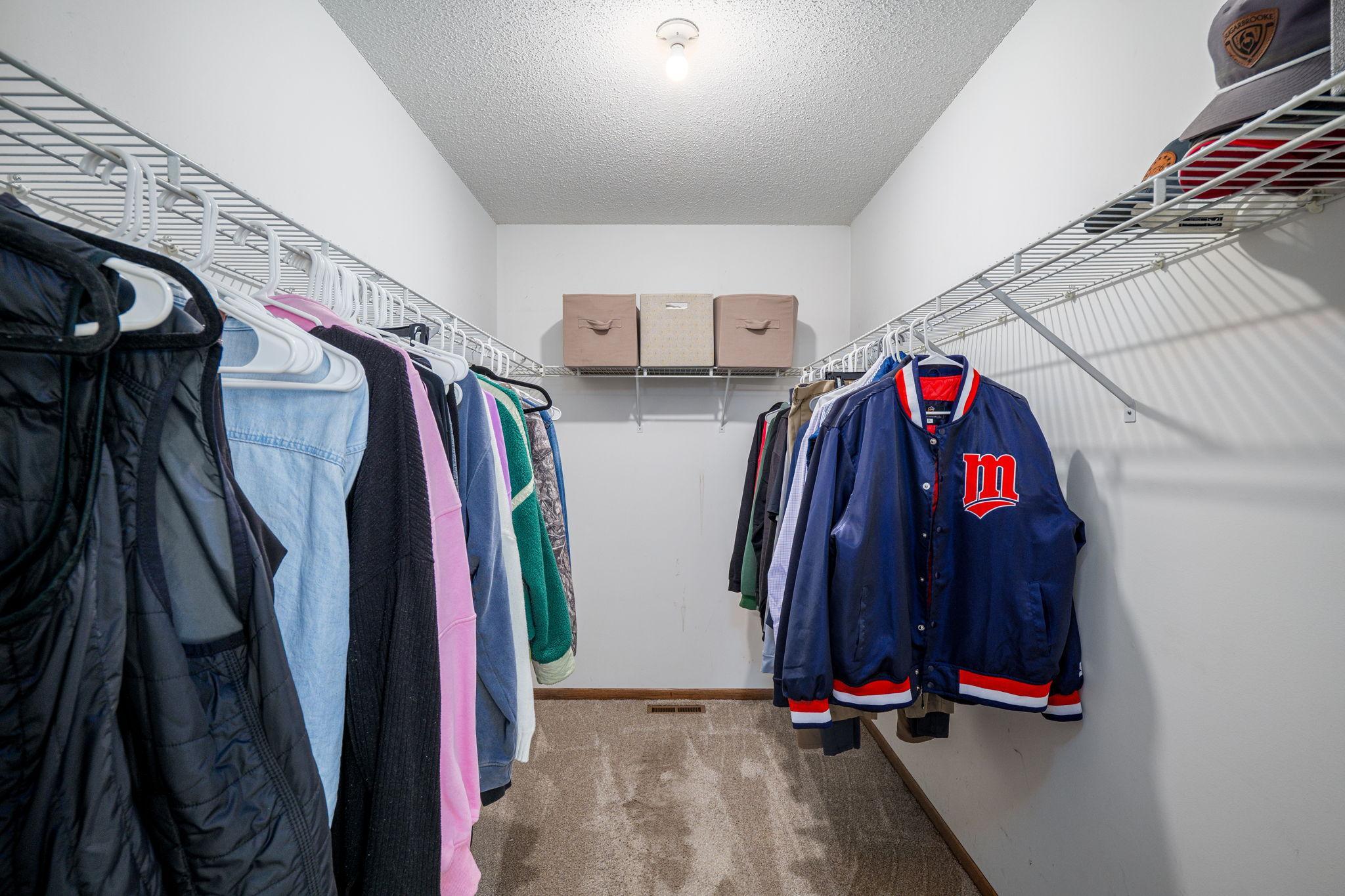 Primary Bedroom Walk-In Closet!