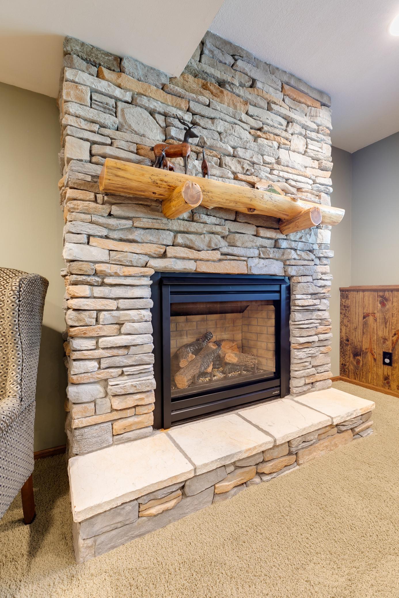 The fireplace logs were replaced in September 2024.