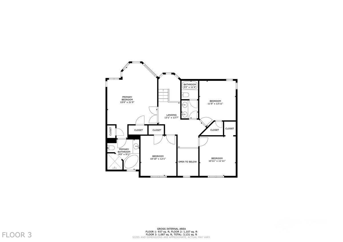 Measurements upper level