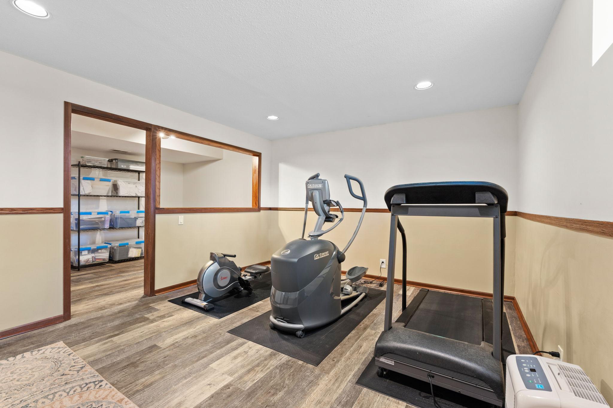 Bonus room in the back for even more storage space or flex space!