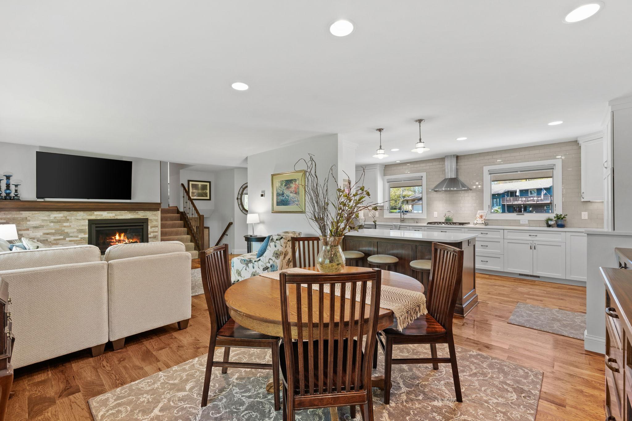 View of the main level flow. Views of the dreamy kitchen!