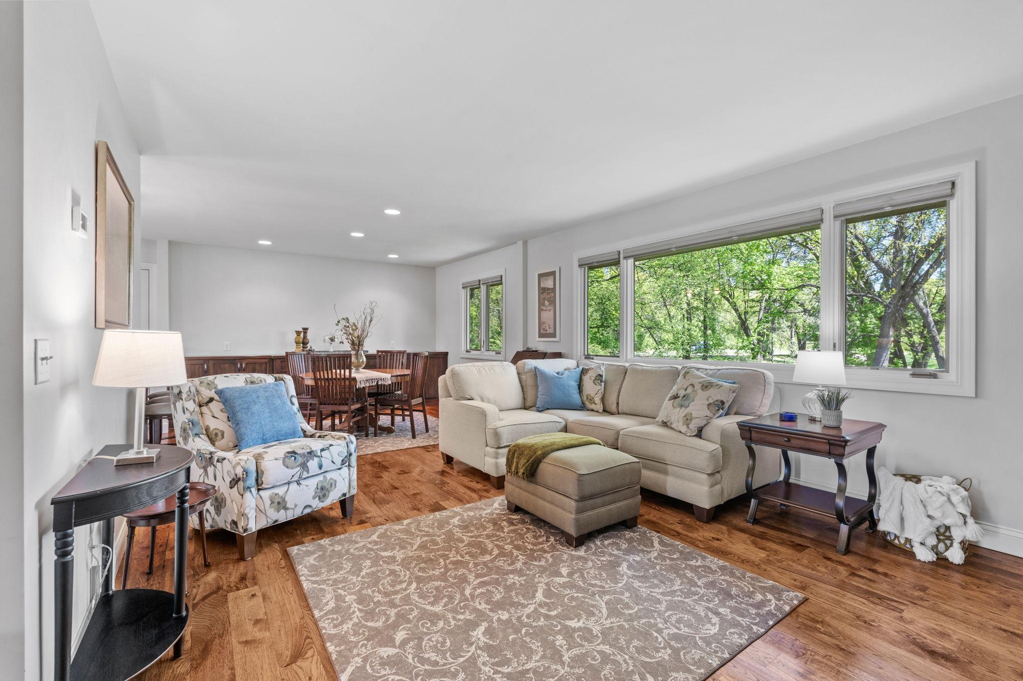 Enjoy this completely remodeled main level! Completed in 2015, the main level was gutted and redone with new windows, hardwood floors, custom built-in's and a brand new kitchen.