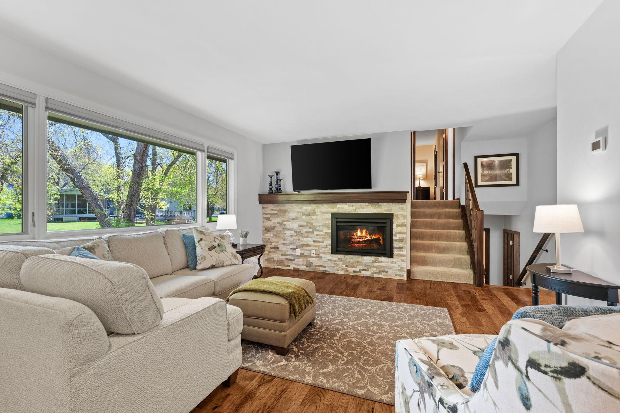 View of the spacious main level family room.
