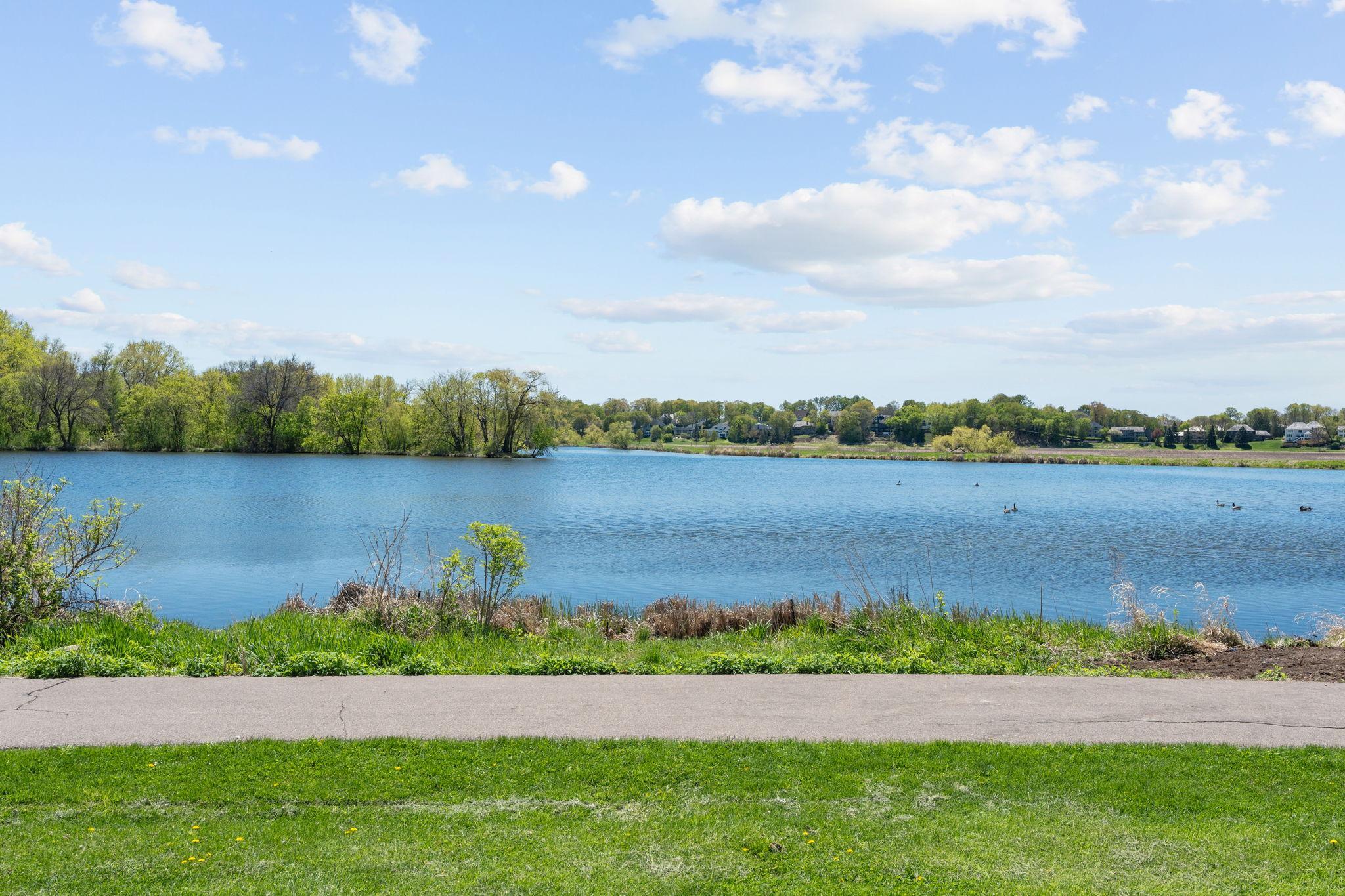Stunning water views along the trails in the Preserve community!