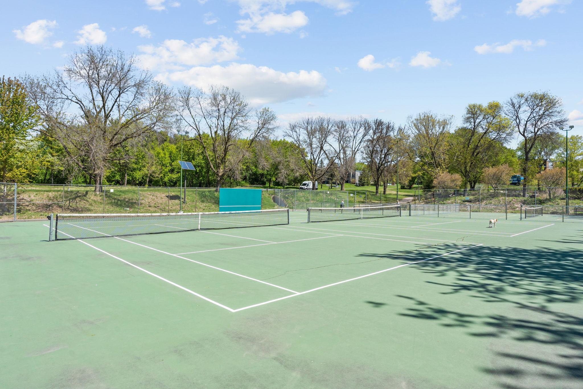 The tennis courts at The Preserve