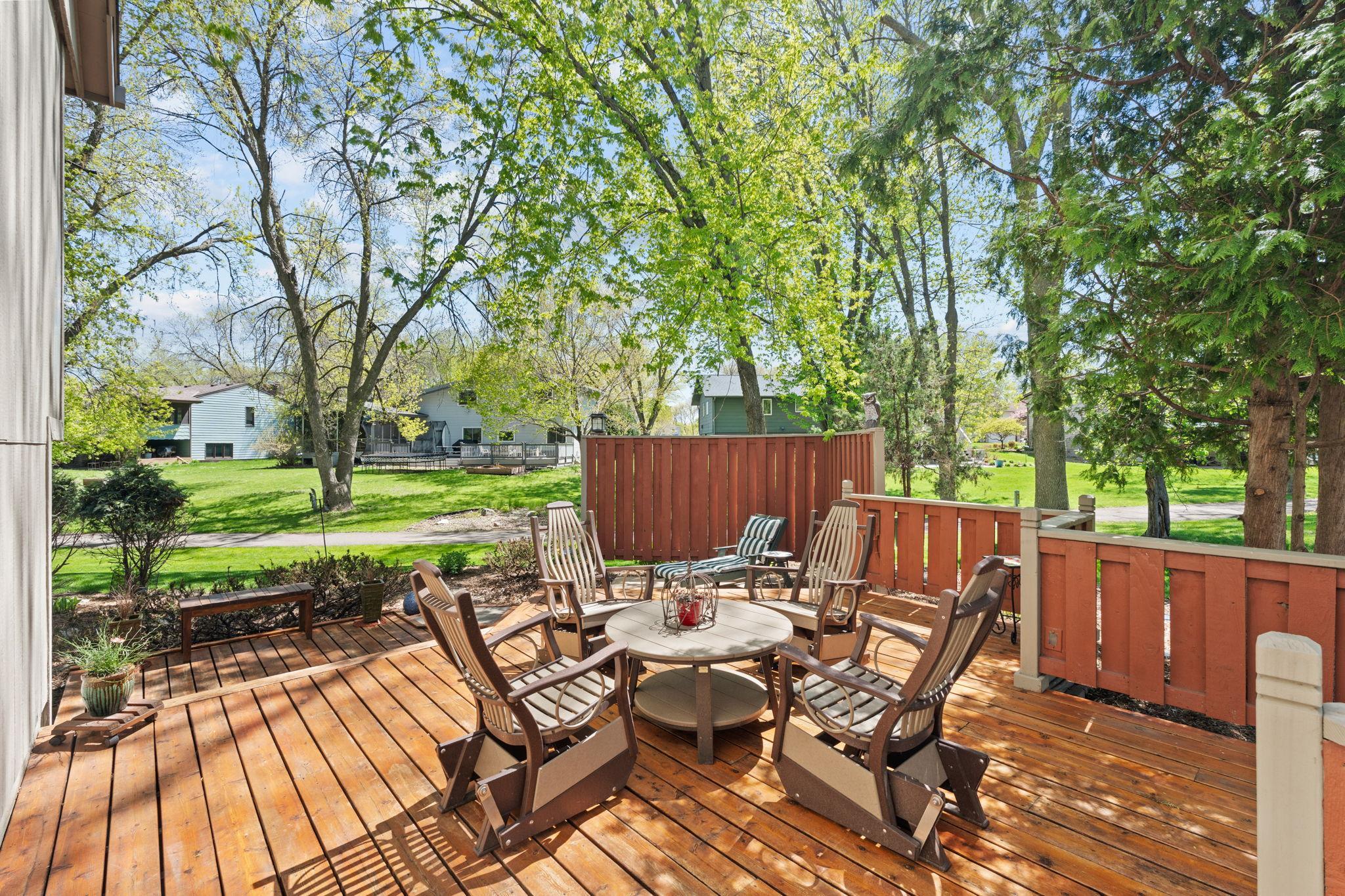 Additional view of deck