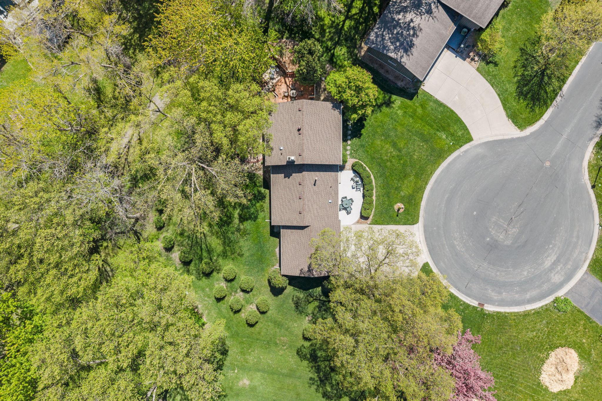 Aerial of the home - enjoy nature right outside your home!