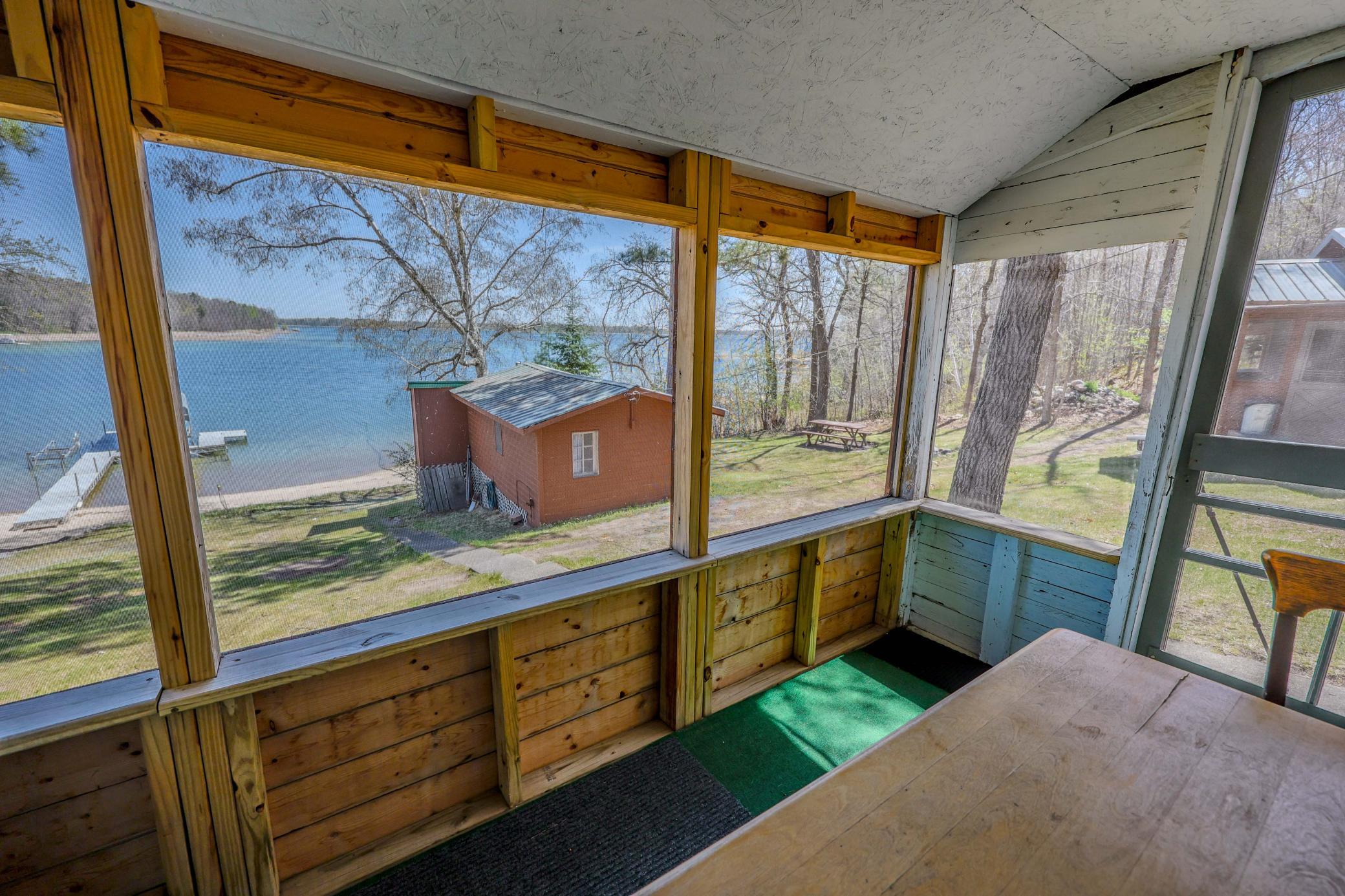 Cabin Porch with Lake Views