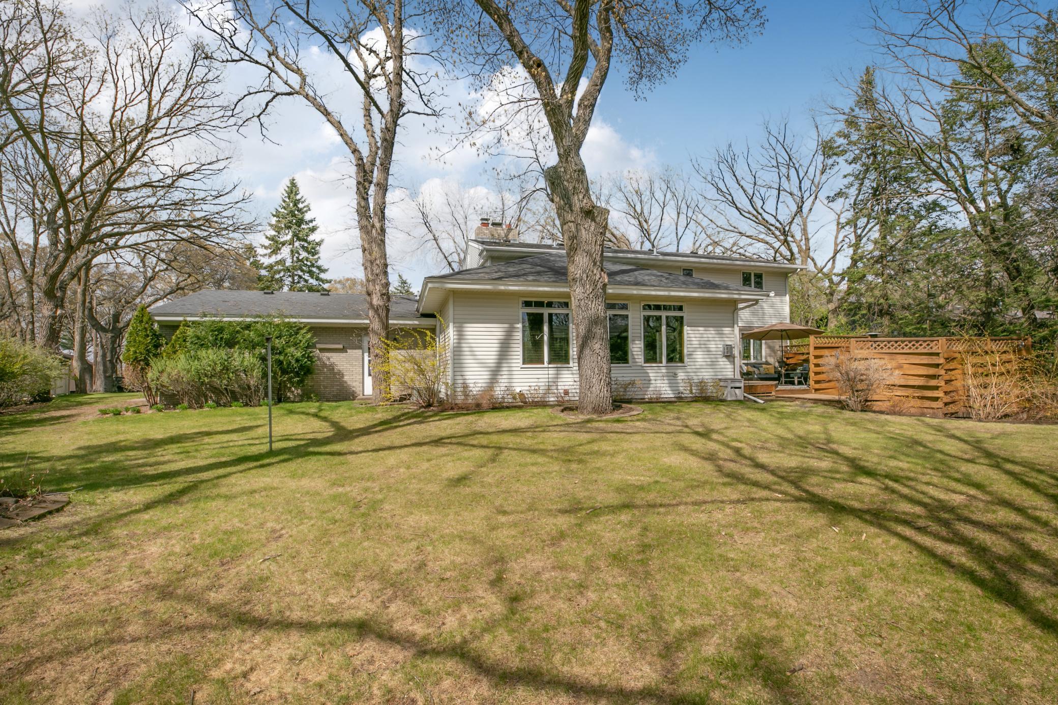 Back view of home