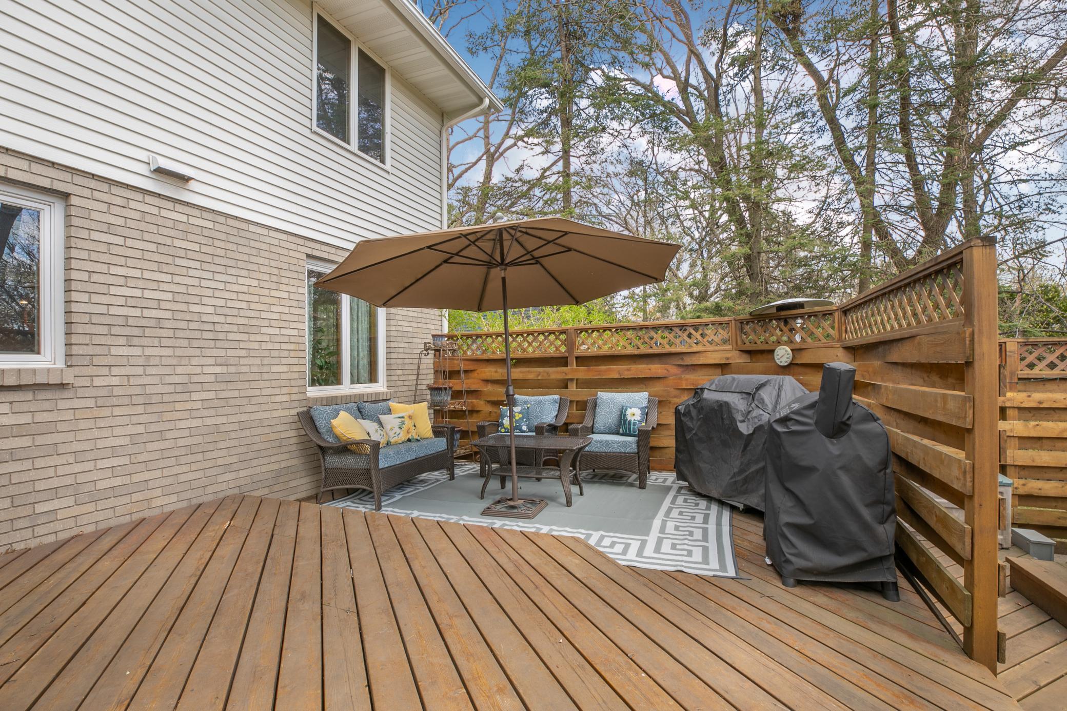 Tranquil deck space