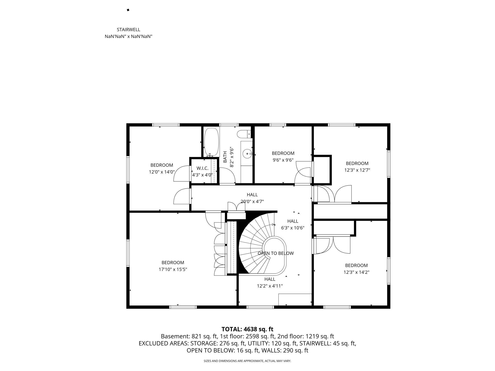 Upper level layout
