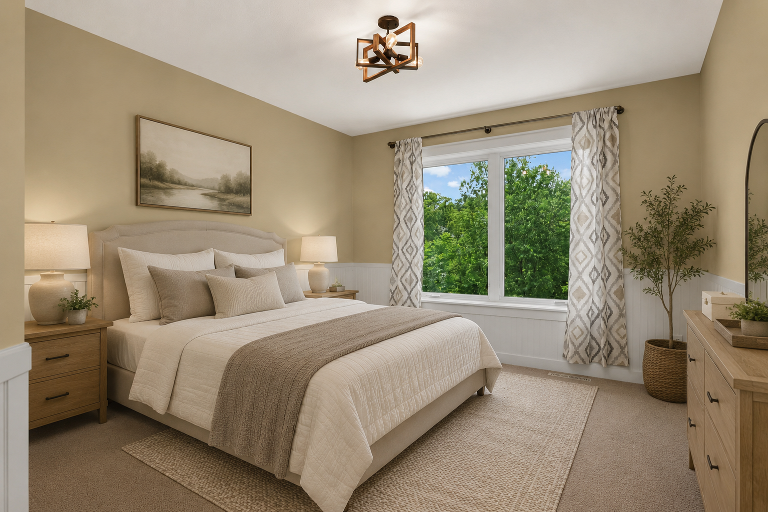 4th bedroom upstairs that overlooks the backyard.