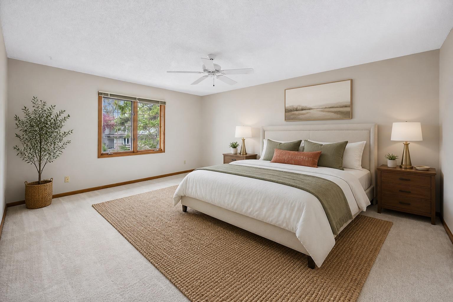 Primary Bedroom Virtually Staged