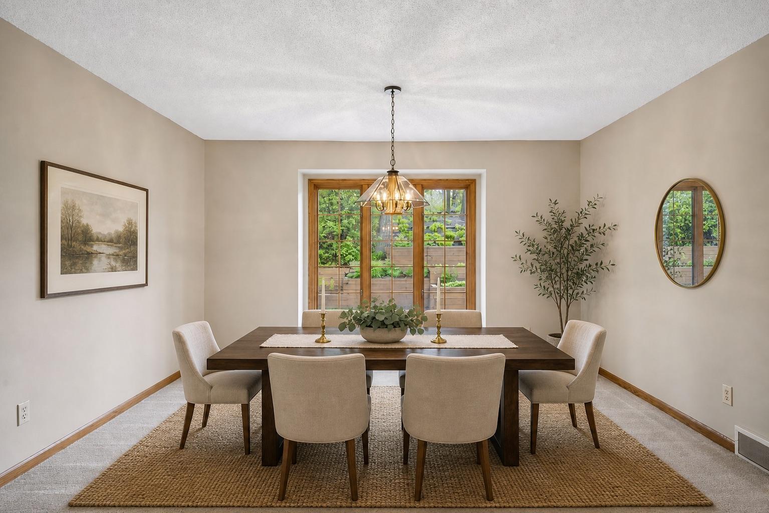 Dining Room Virtually Staged
