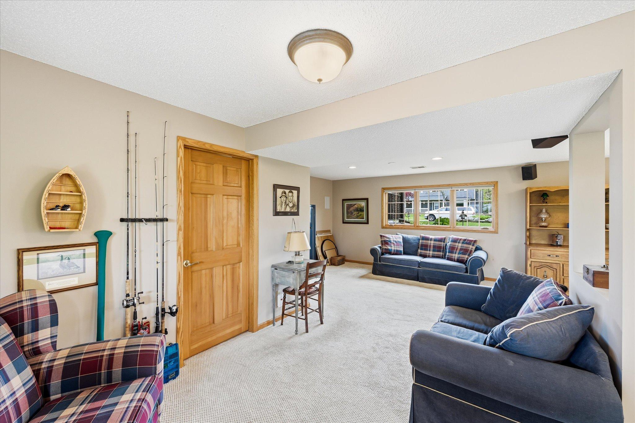Space for game table, exercise, office or whatever meets your individual needs.