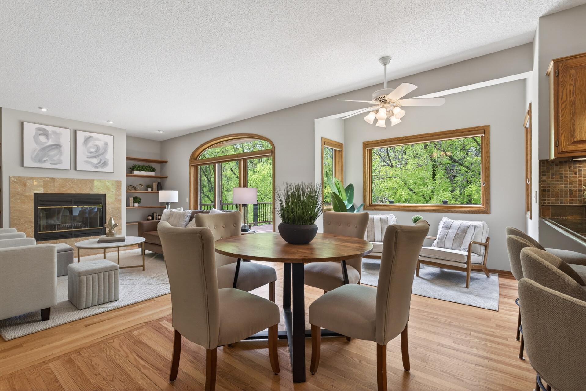 Informal dining area