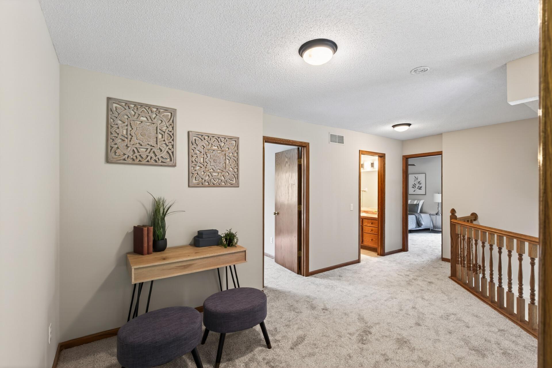 Upper level loft area