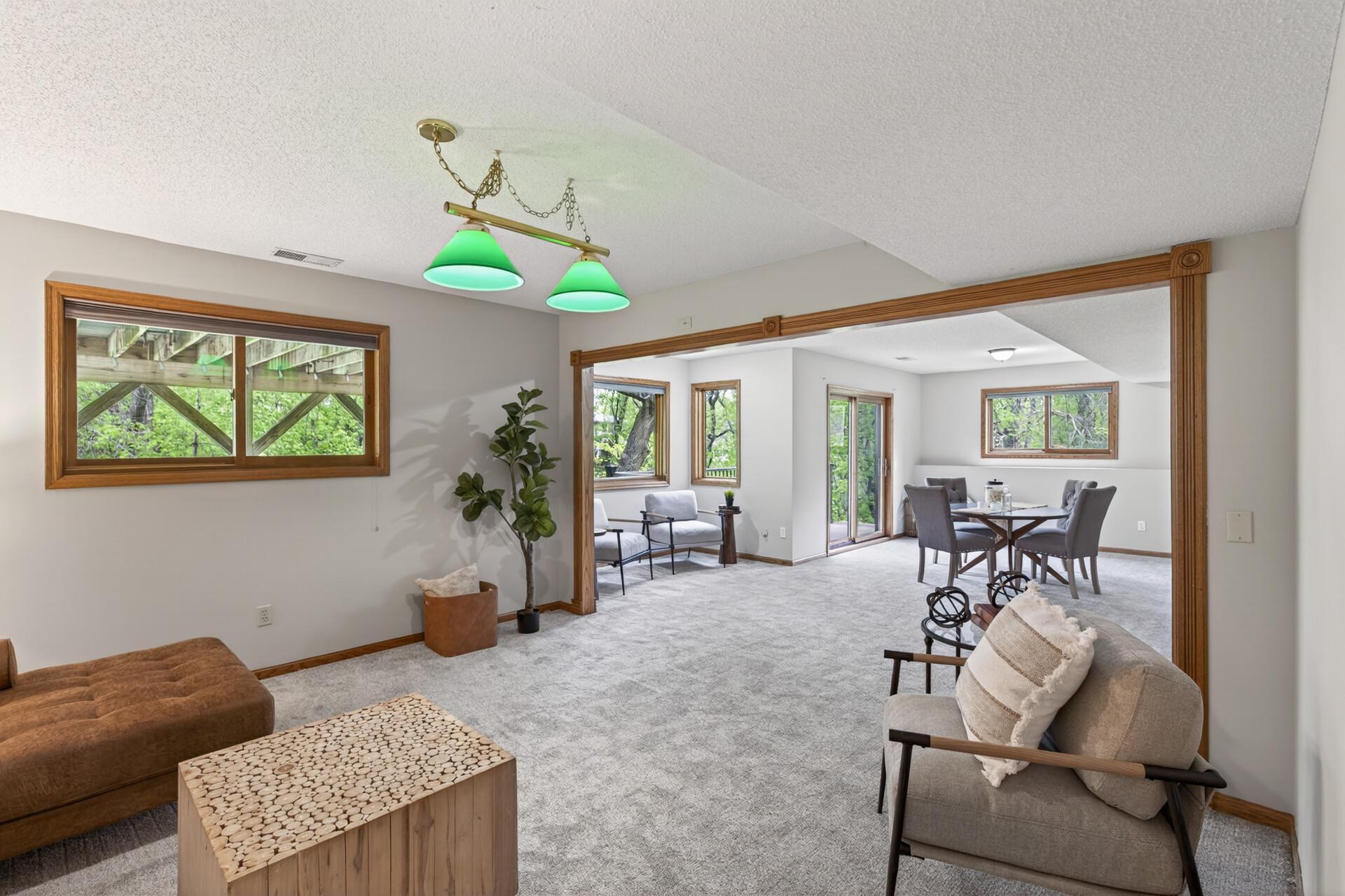 Lower level family room