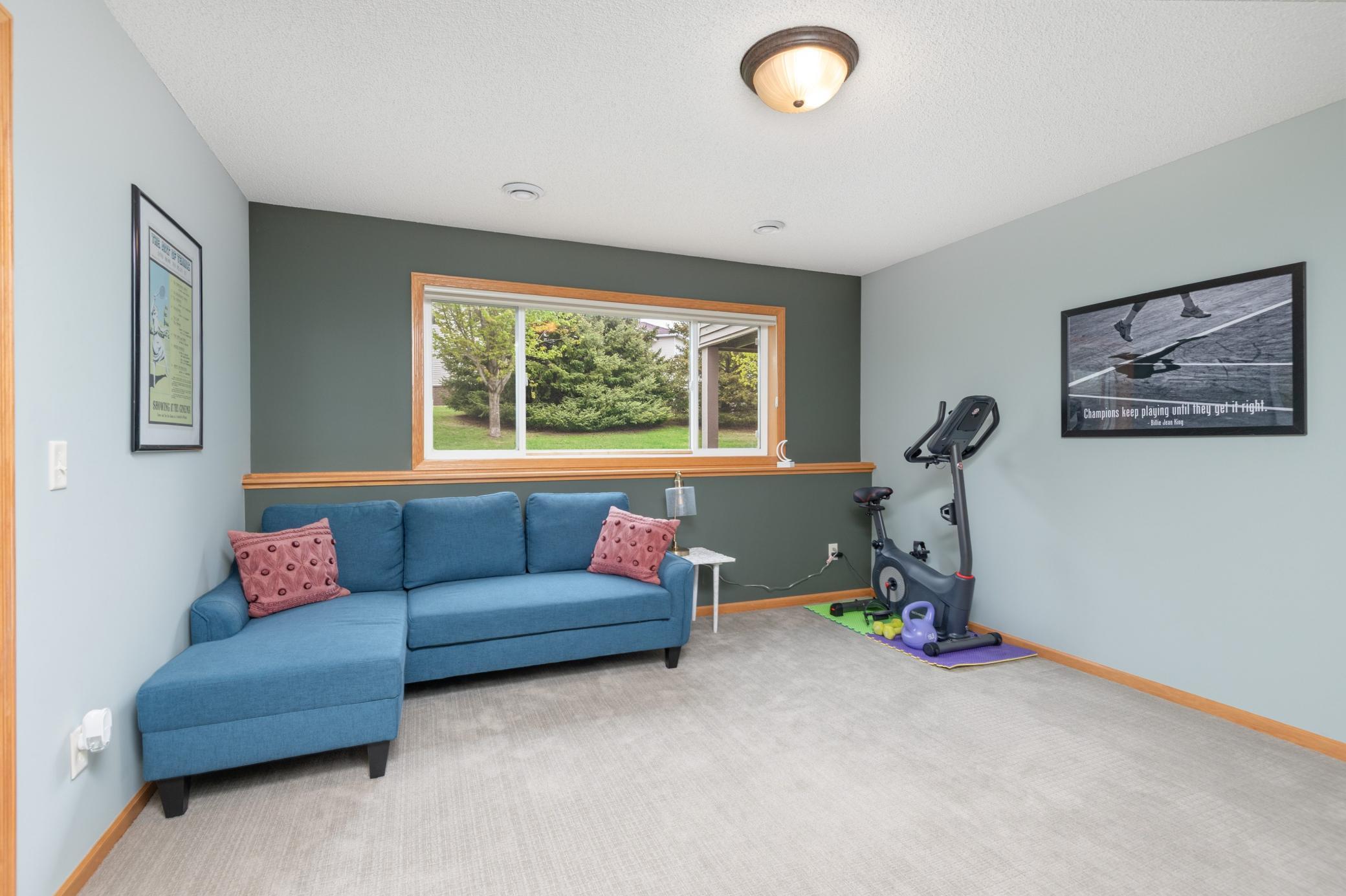 Lower-level family room with daylight windows!