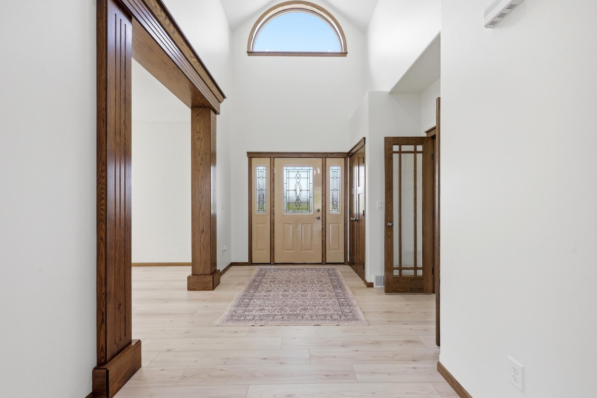 bright and airy foyer