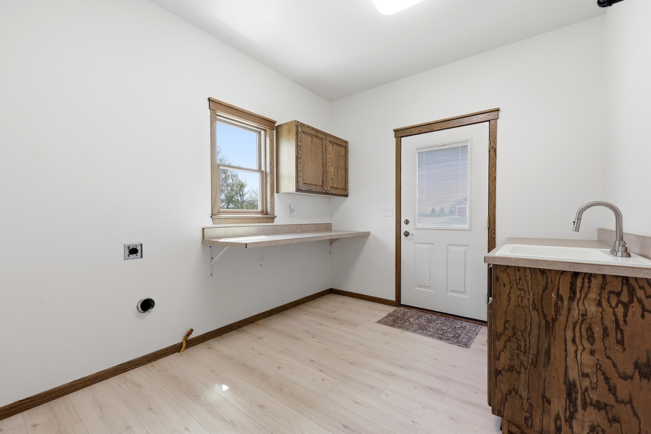 main floor laundry room