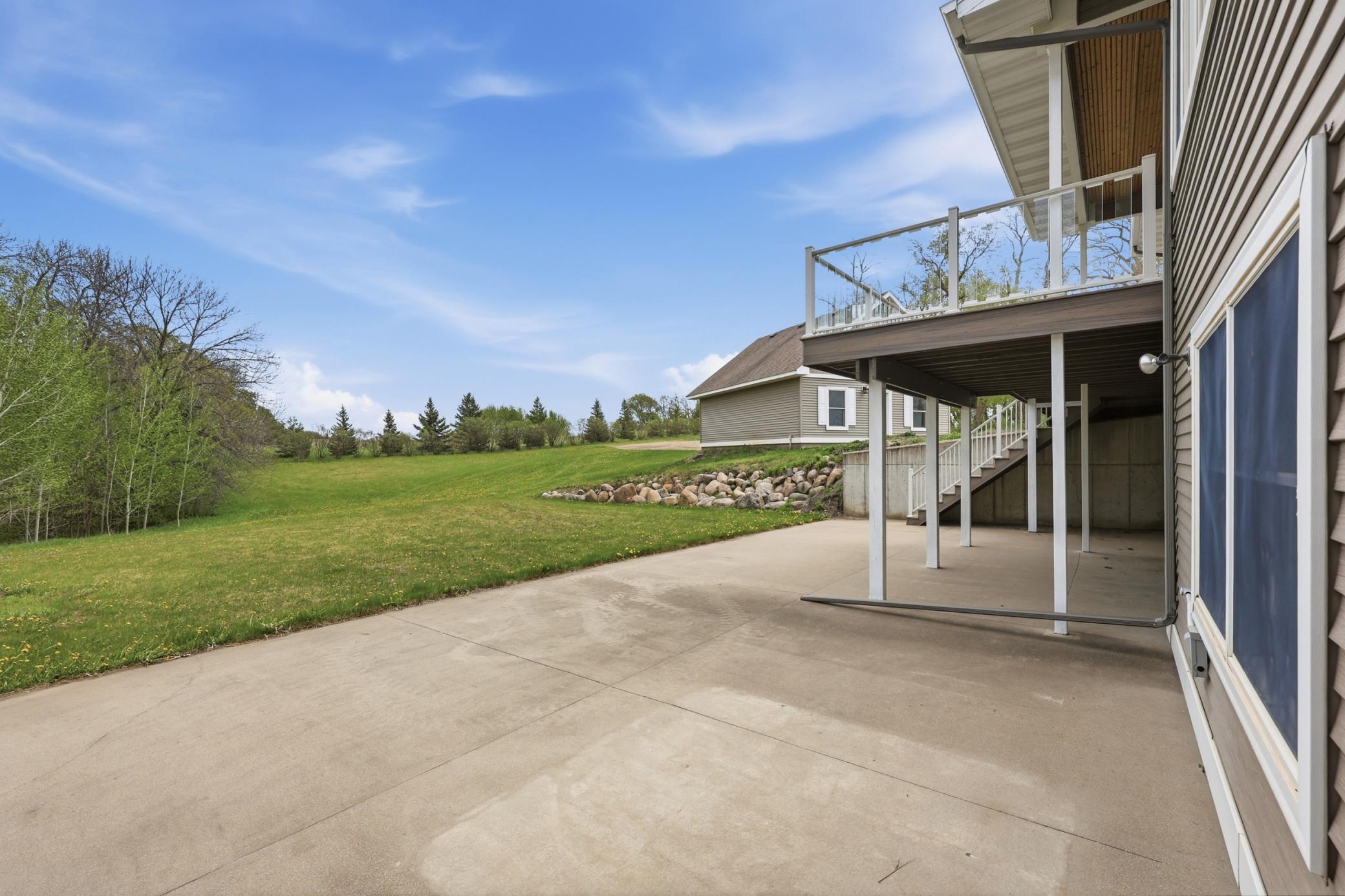 walk-out patio from basement