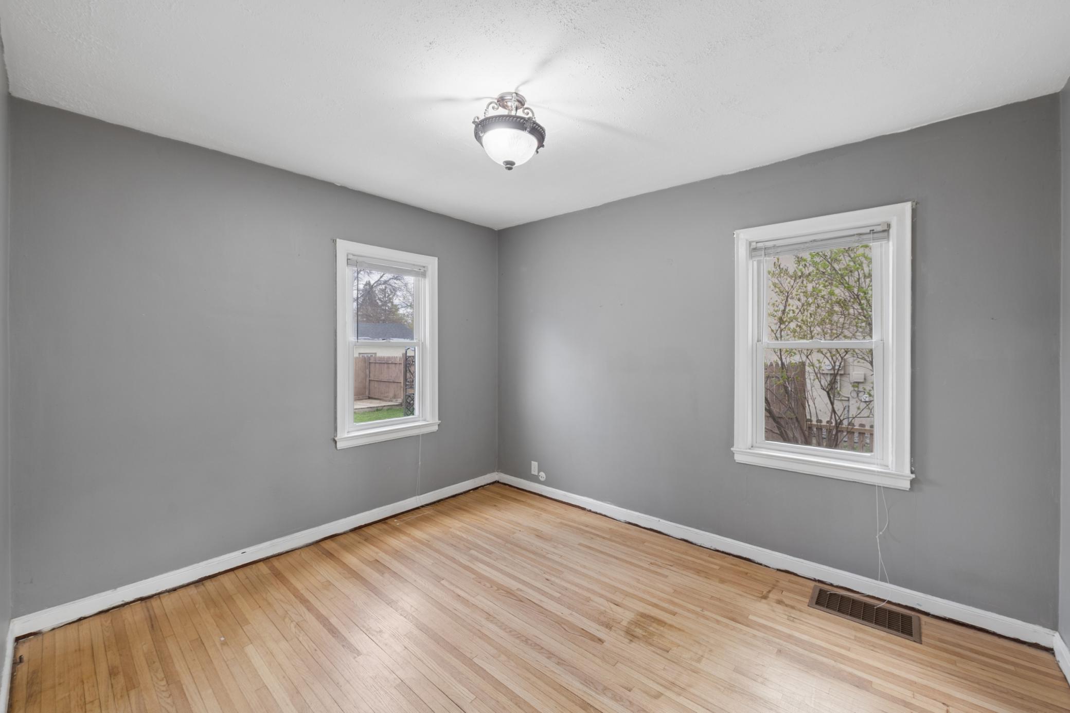 Bed-2 with hardwood floors