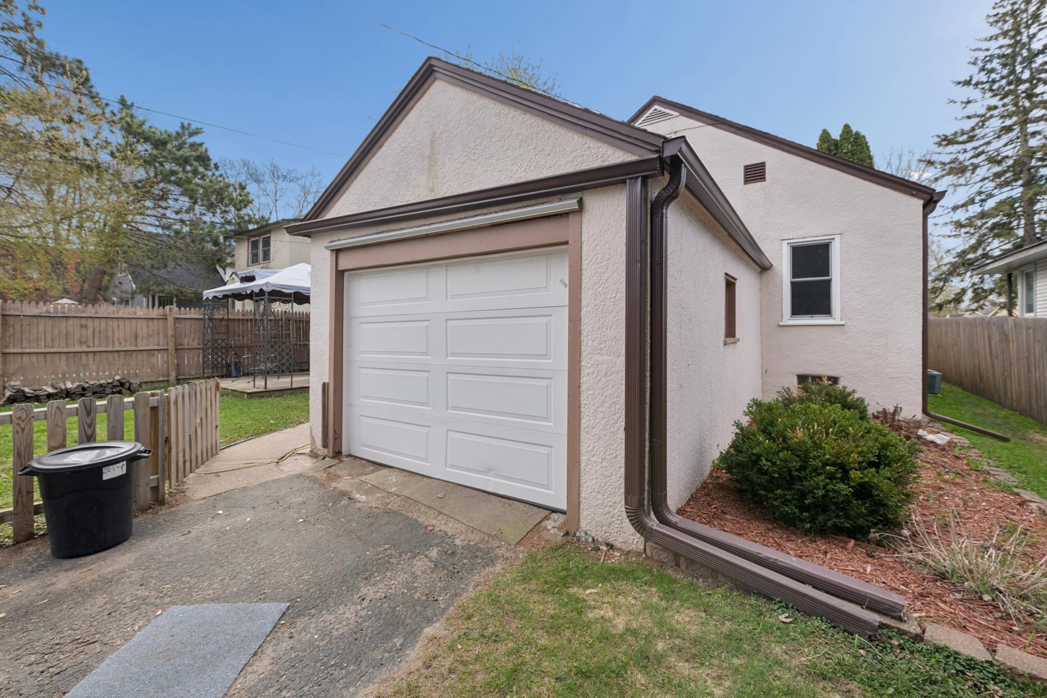 Attached 1-car garage
