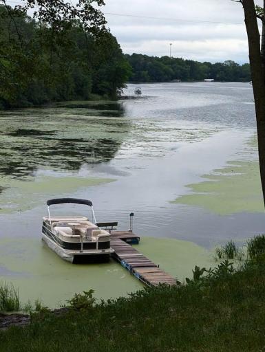 Water is low this year, seller maintained channel to lakes while using the cabin