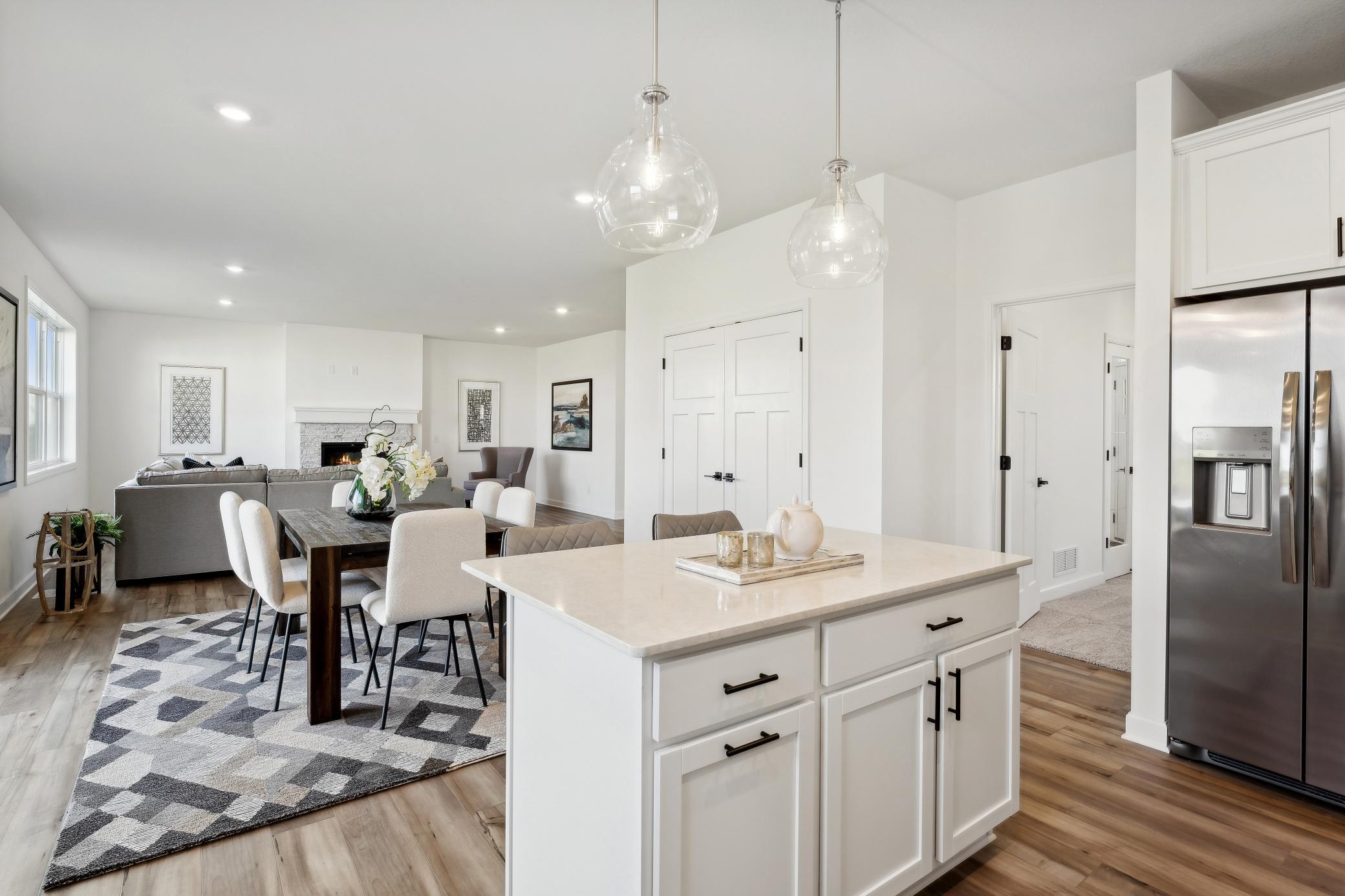 (Photo of decorated model, actual home's finishes will vary) Brand-new appliances will inspire attempts at new recipes