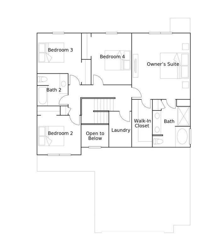 Upper Level floorplan.