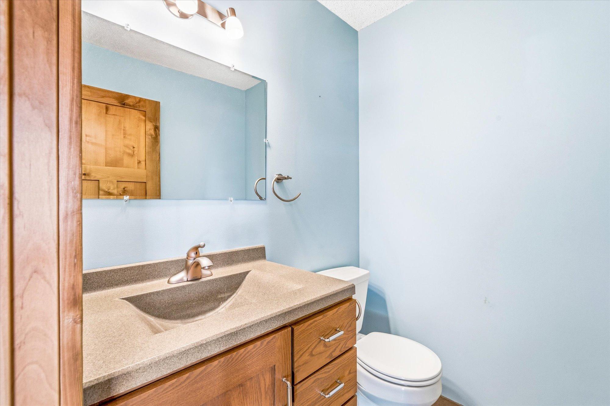 Main floor half bath.