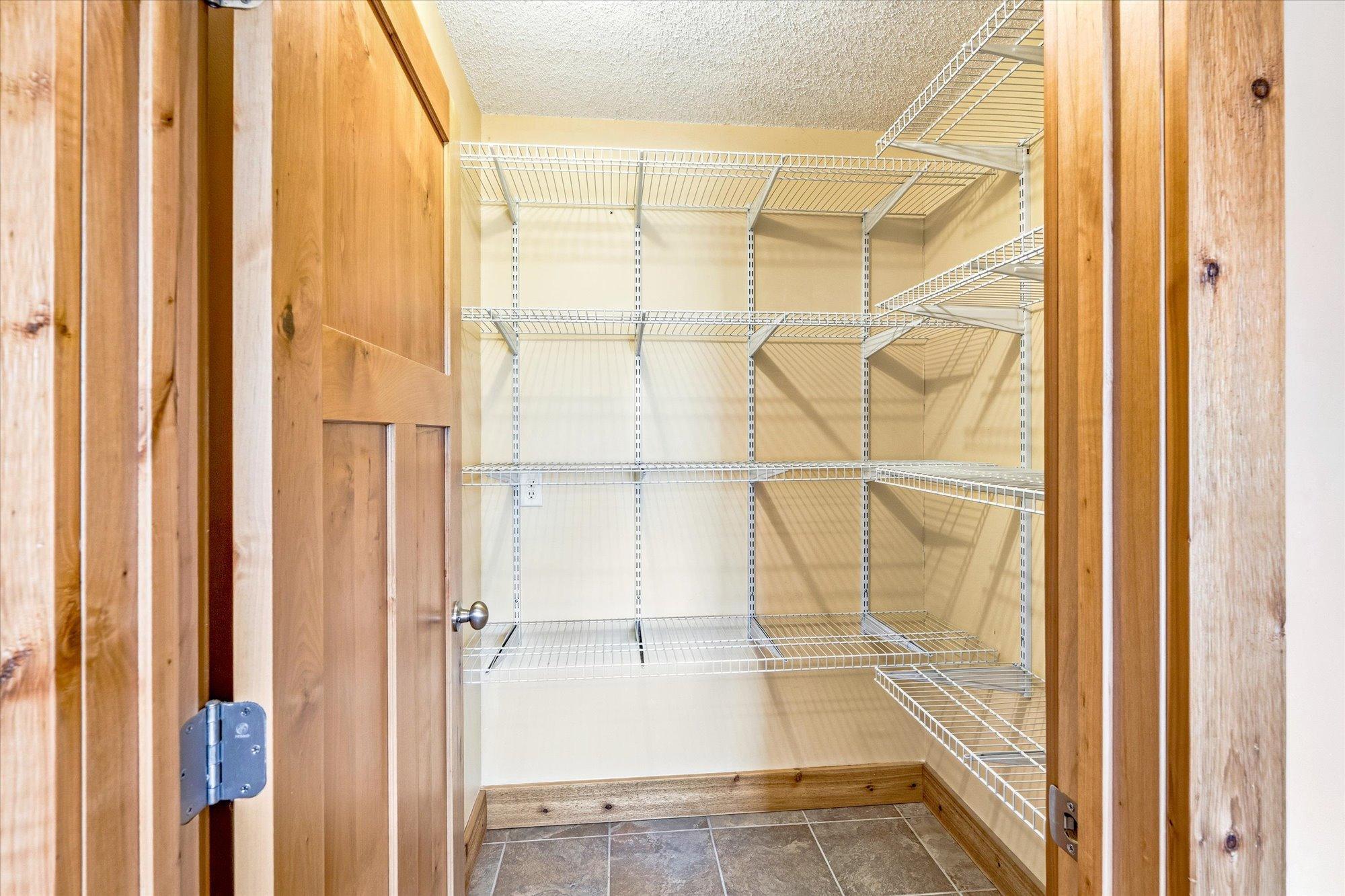 Walk in pantry.