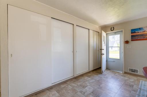 Main level entry to kitchen with wonderful storage!