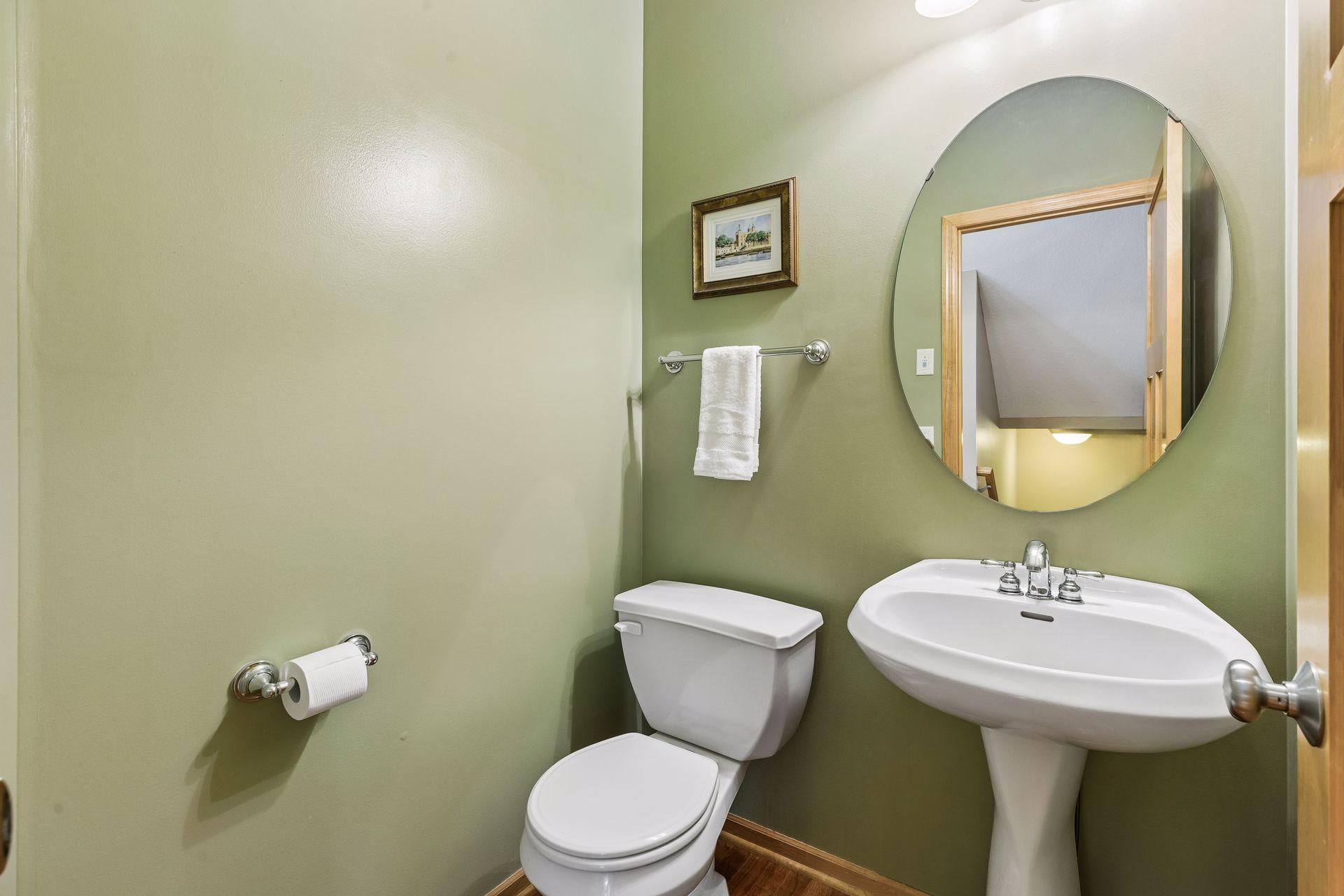 First floor powder bath