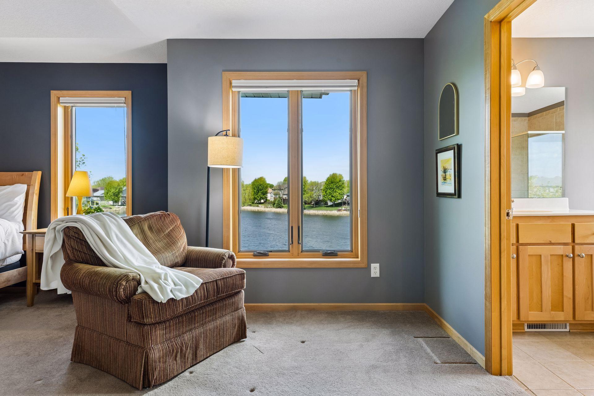 Primary reading or TV nook. You'll never want to leave!