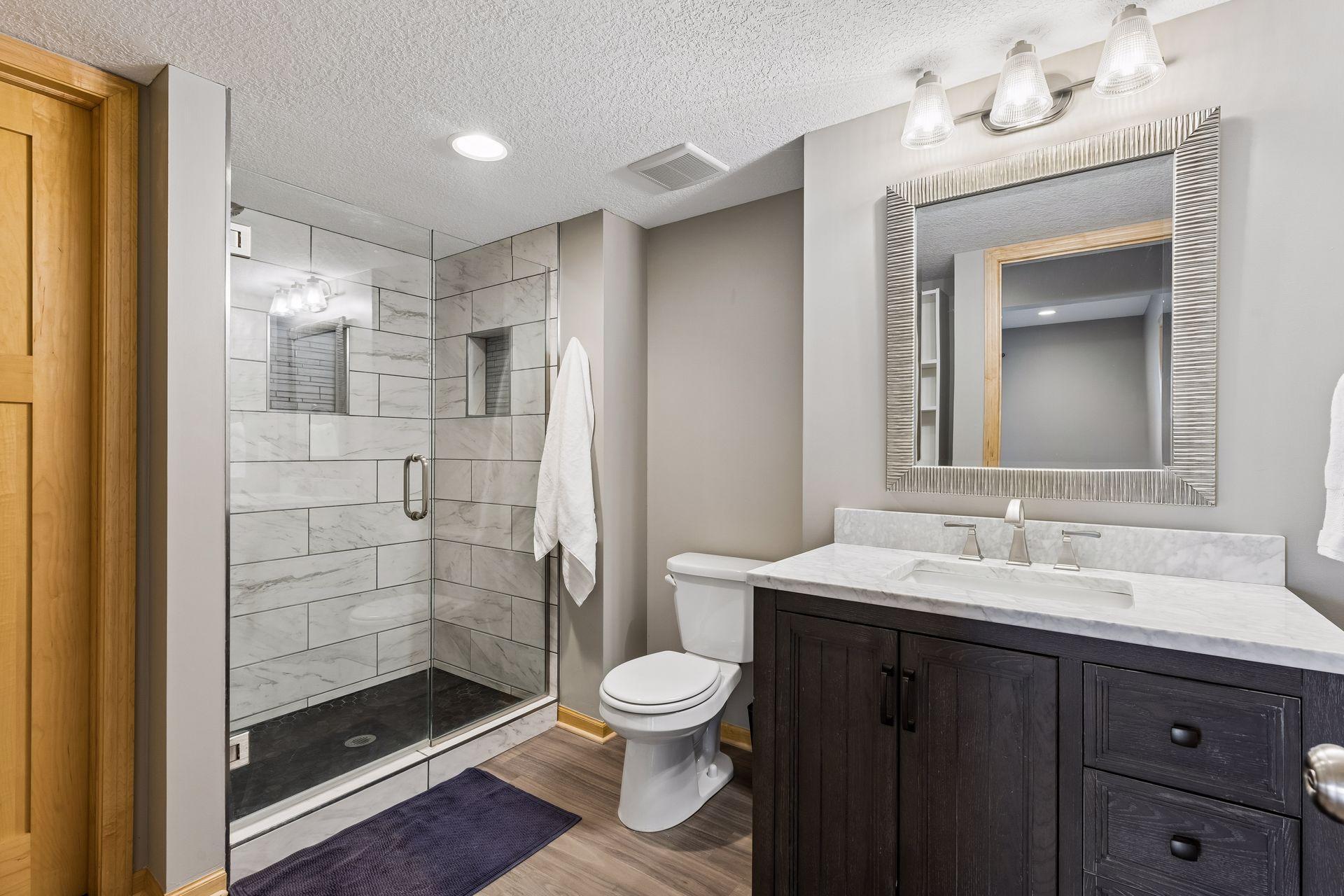 Updated 3/4 Lower Level bath