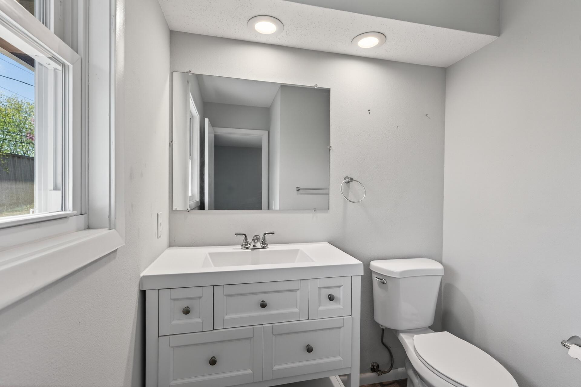 Half bath off primary bedroom