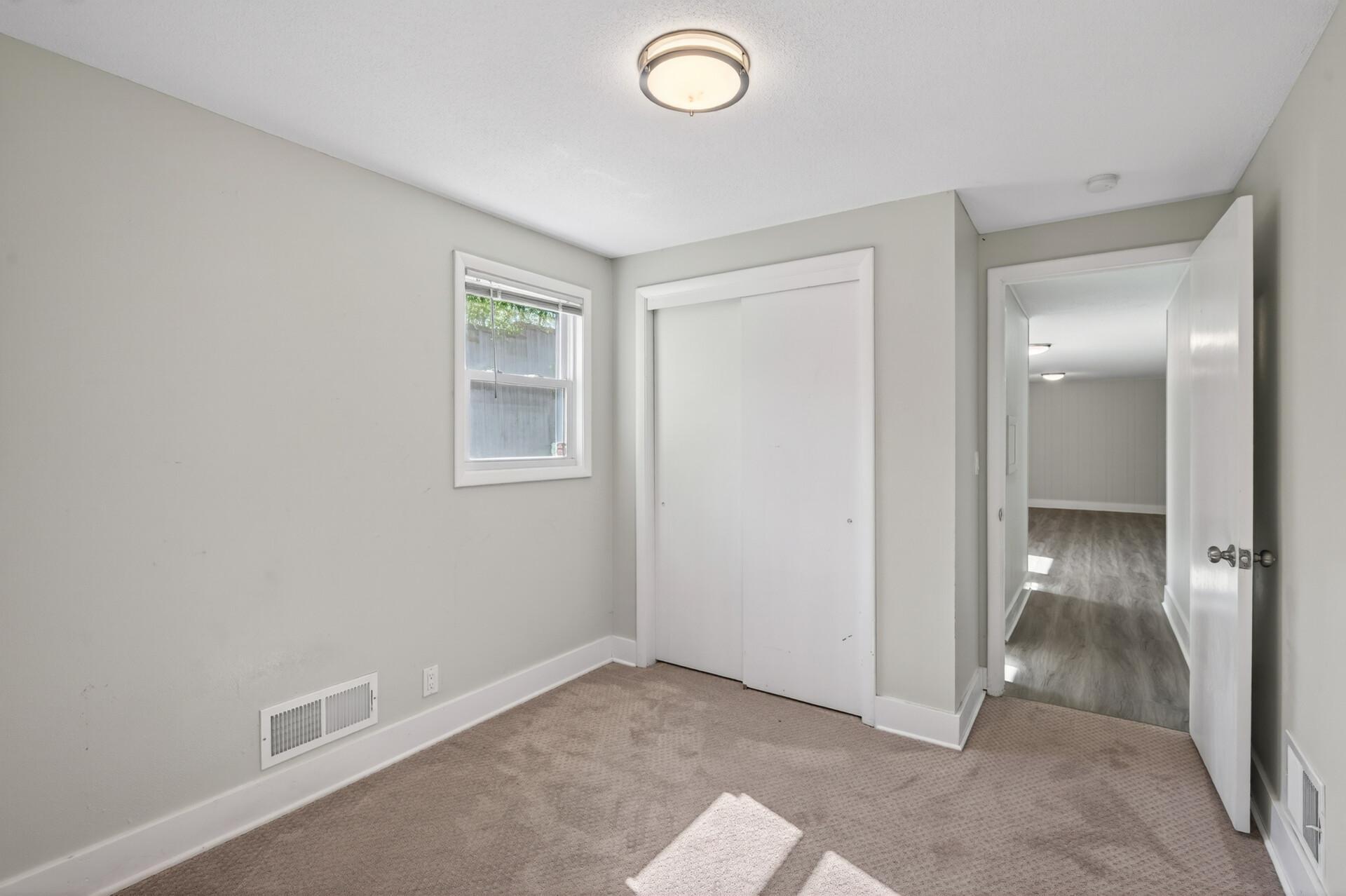 4th floor bedroom is located in lower level