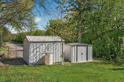 Two, yes two, storage sheds for all your toys