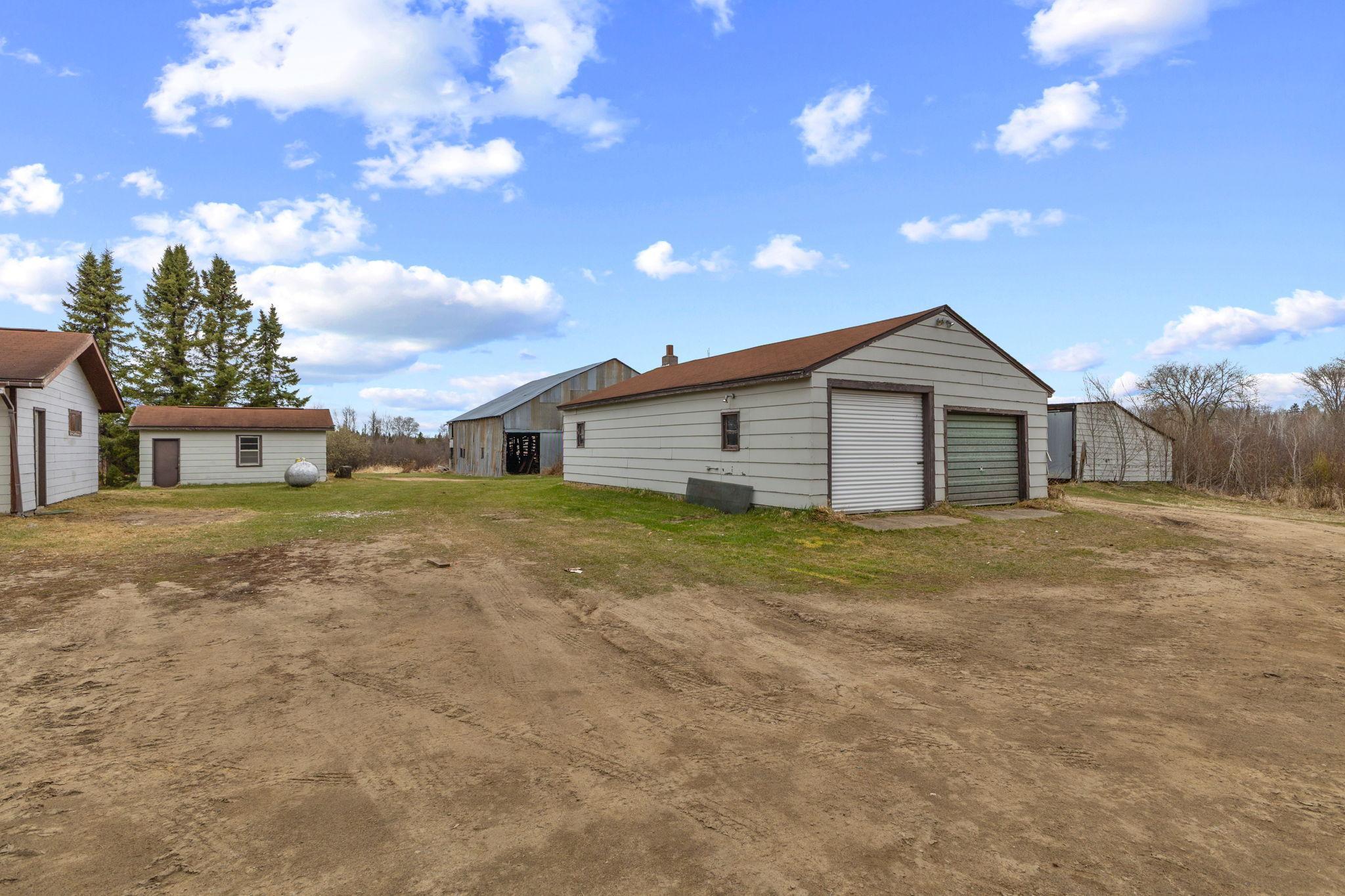 Detached garage and shop