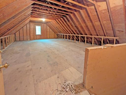 Massive bonus space above the garage could be finished as a shop, art studio or adu.